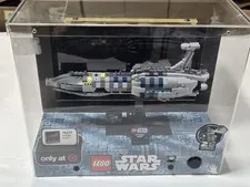 LEGO Star Wars 75377 Invisible Hand Lighted Store Display Case Clear Acrylic