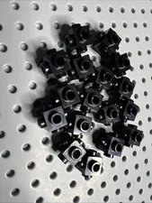 Lego Black Brick Modified 1 x 1 Studs on 4 Sides – Part# 4733 – 17 pcs – Used