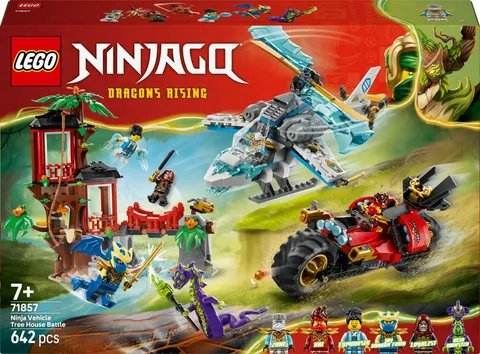LEGO NINJAGO Ninja Vehicle Tree House Battle 71857 Building Toy Set New Toy Gift