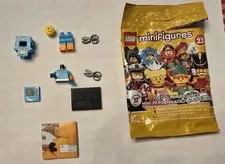 023 Lego Minifigures Series 23 Cardboard Robot Minifigure 71034 (opened)