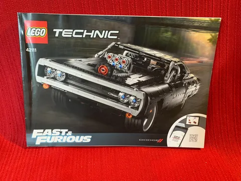 LEGO TECHNIC 42111 Fast & Furious Dodge Charger * Instruction Manual Book Only