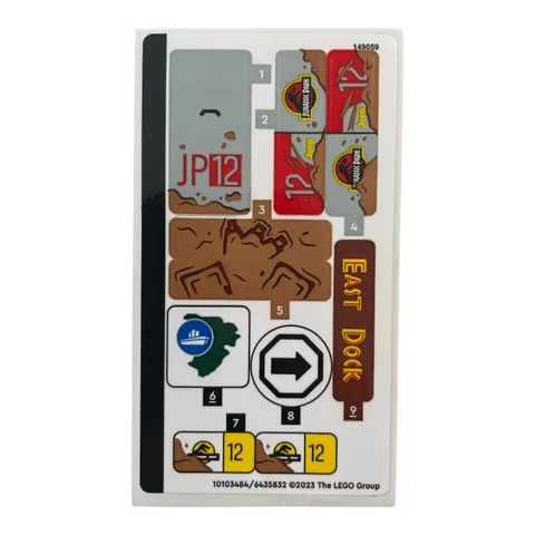 NEW LEGO | Sticker Sheet for Set 76958 Jurassic Park Dilophosaurus Ambush