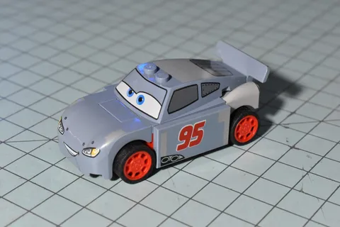 Lego Crs014 Lightning McQueen Sand Blue Disney Cars 2 10742 Speed Training