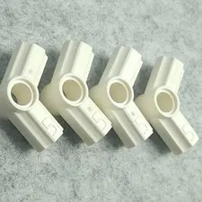 LEGO 32015 Technic Axle Pin Connector Number 5 Angled White x4 Genuine