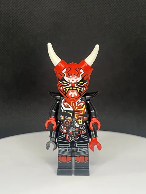 Lego Ninjago - Mr. E with Mask of Vengence - Oni Mask - Sons Of Garmadon