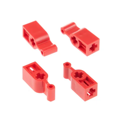 4x LEGO Technic Gear Shifter Lever Red Coupling Axle Hole 4160522 51149 6641