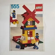 LEGO 555 Idea Book Instructions Vintage 1981 Multicolor Retro Building Guide
