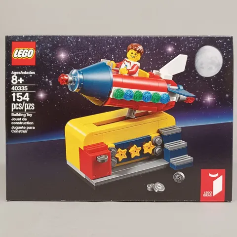 New LEGO Ideas: Space Rocket Ride (40335) - Carnival, Classic Space Shirt