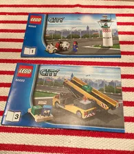 Lego City 60022 Traffic Control Tower & Cargo Ramp  Instruction Books 1 & 3 ONLY