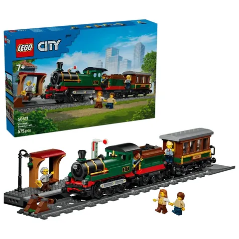 LEGO City Retro pociąg z lokomotywą parową 60511 LEGO