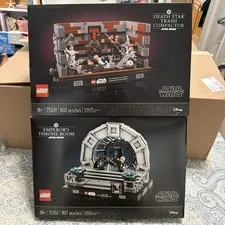 LEGO Star Wars: Emperor's Throne Room and Death Star Trash Compactor both New 