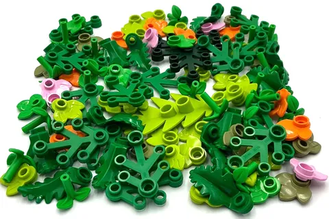 Lego New Green Tree Pieces Bushes Foliage Forest Parts
