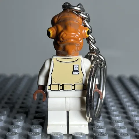 Lego Star Wars New Keychain Minifigure Admiral Ackbar (retired) sw0247 - 1P
