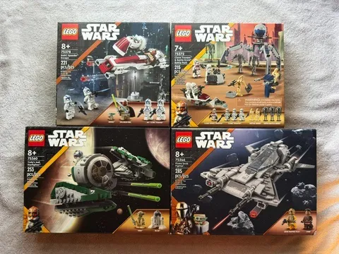 LEGO STAR WARS 4 SET LOT (NIB)