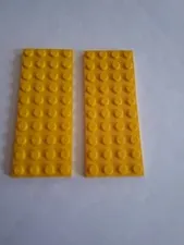 No 414.  2x Lego plate 4x10.  3030 Yellow
