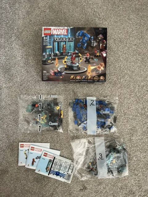 LEGO Iron Mans Laboratory: Hall of Armor 76315 Open Box Sealed Bags Complete