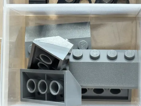 LEGO Parts - Dark Bluish Gray Slope 45 2 x 4 - No 3037 - QTY 5