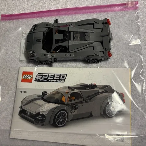 LEGO Speed Champions 76915 Pagani Huayra Roadster Gray Vehicle w/ Manual
