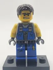 LEGO Miner With Scar Power Miners Omino Minifigure pm017 8962 NEW NM -MB