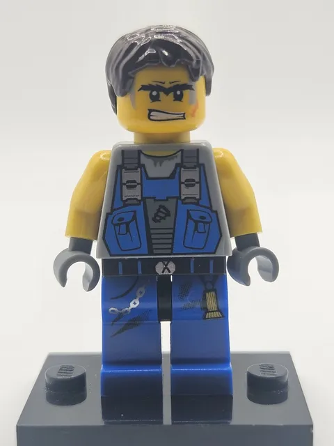LEGO Miner With Scar Power Miners Omino Minifigure pm017 8962 NEW NM -MB