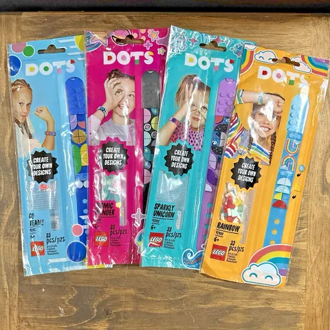 LEGO DOTS Bracelet Lot x4 Sealed New 41911 41903 41902 41900