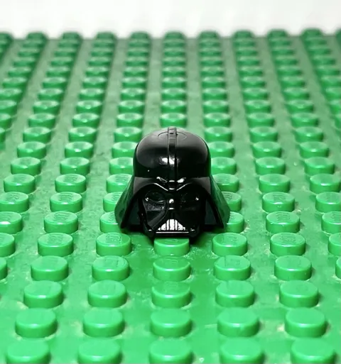 Vintage Lego Darth Vader Helmet Star Wars Black Minifigure Helmet Old Style