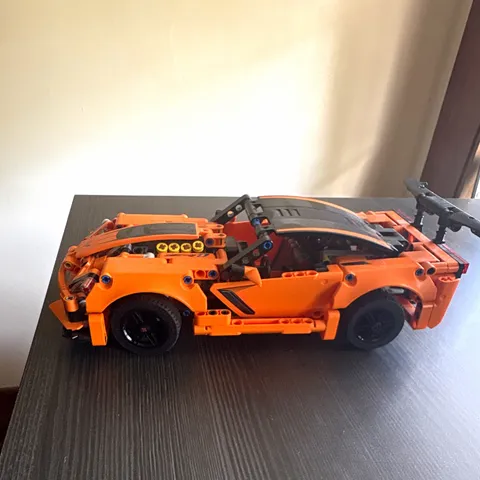 LEGO Technic Chevrolet Corvette ZR1 Vehicle Orange/Black Custom Printed