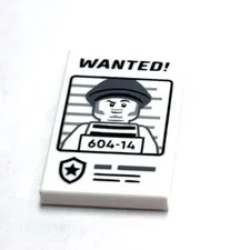 Lego - Minifigure Utensil - Police Wanted Poster