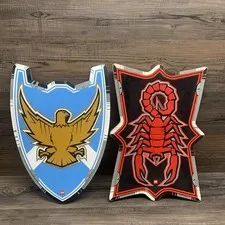 Lego Knights Foam Life-size Vladek & Castle Knight Shields Eagle Scorpion 2004
