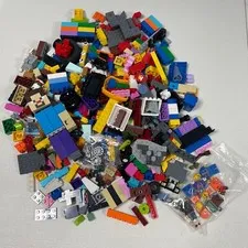 LEGO 1.8 Pounds Mixed Lot With 5 Figures