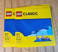2 LEGO Classic Baseplates 10 x 10 inches  Blue 11025