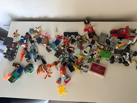 LEGO + Minecraft + Action Figure Lot – 3 Bags – $20