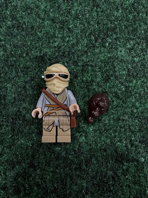 LEGO Rey Dark Tan Tied Robe Minifigure Star Wars 75105 75192 75099 sw0677 c8