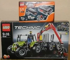 Lego Technic 8049 Tractor with Forestry Crane with Original Box 100% Complete + Powerfunctions