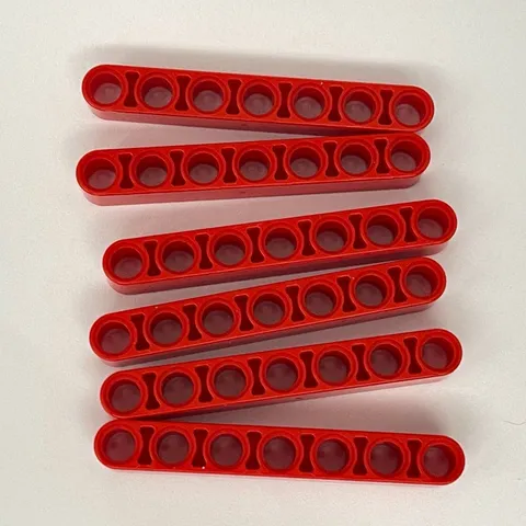 Lego 32524 Red Replacement Add-on Pieces Parts Lot of 6