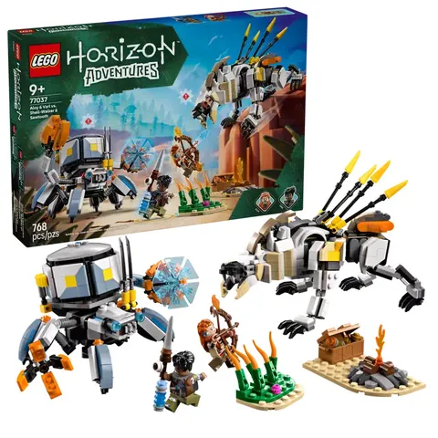 LEGO Horizon Adventures™ Aloy i Varl kontra krabołaz i piłoząb 77037 LEGO