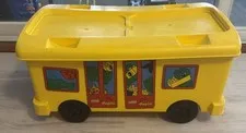 Vintage 1997 LEGO DUPLO Storage Ride On Bus Great Storage  No Blocks