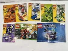 8 Of Lego Building Block Toys Instruction Manuals Book No Bricks Ninjago & X-Pod