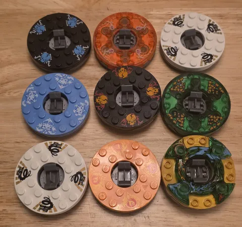 LEGO Ninjago Lot of 9 Spinners