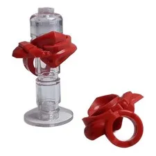 LEGO 2x Red Minifigure Armor Shoulder Pad Scabbard Katana Holder Genuine