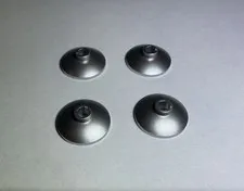 Lego Lot Of 4 Silver Ink Satellite Dish Parabola Parabolic Part New Space