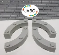 (F11/15/2) LEGO 4x72140 Quarter Brick Round Brick 4x4 Vintage Light Gray
