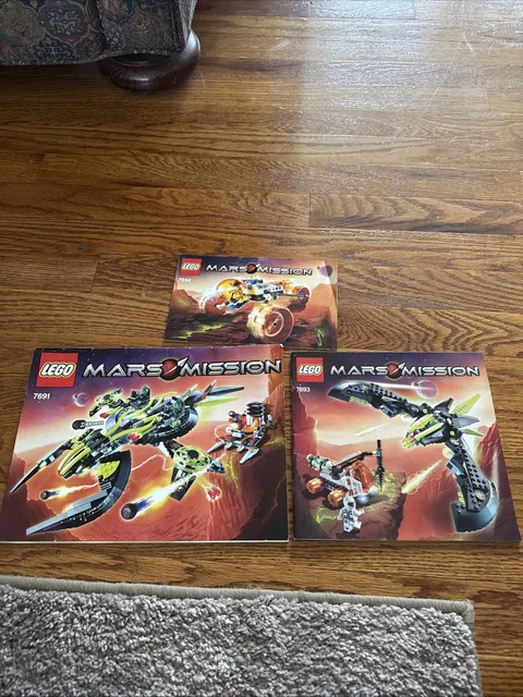 Vtg LEGO Space Mars Mission Instructions Manual Lot Of 3 - 7694 - 7691 - 7693