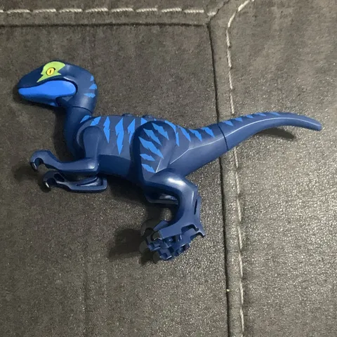 LEGO Jurassic World Velociraptor Blue/Dark Blue Plastic Figure 1 Piece