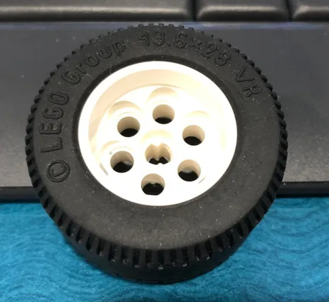 LEGO PART 6594 49.6 X 28 VR TIRE WITH RIM