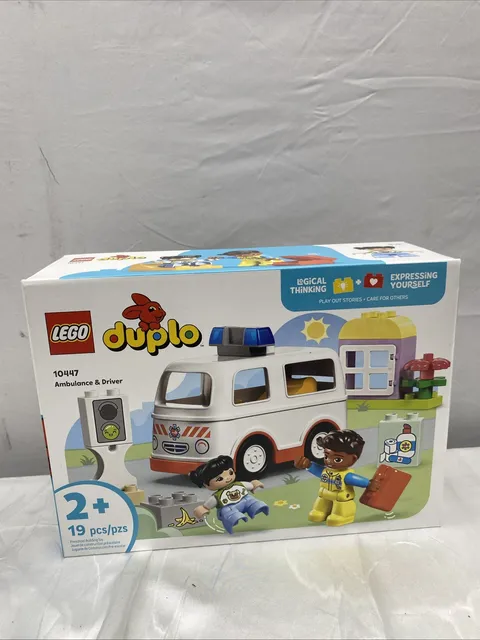 LEGO DUPLO Town Ambulance & Driver Building Toy Playset - #10447