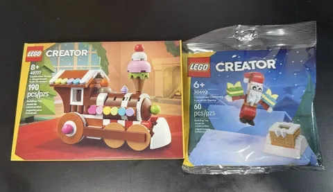 LEGO Christmas Bundle 40777 Gingerbread Train & 30692 Santa Chimney 2025 Sets