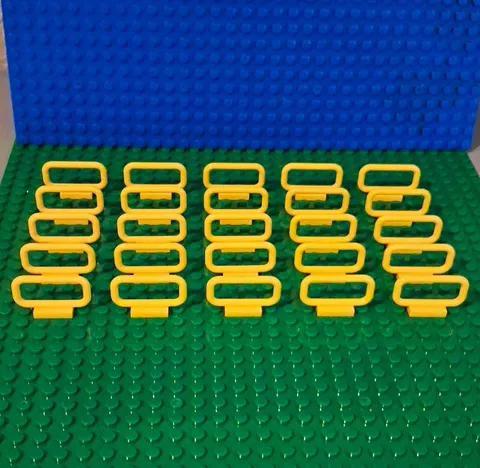 LEGO Yellow Bar Fence 1x2x4.              Lot Of 25. Excellent Condition.