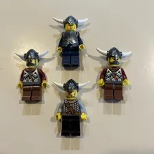 Lego Viking Warrior Minifigure Lot C - 7028 / 7019 / 7020 Castle Kingdoms