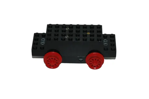 Lego® 12V TRAIN Railway Motor OLD Version in BLACK Wheels RED